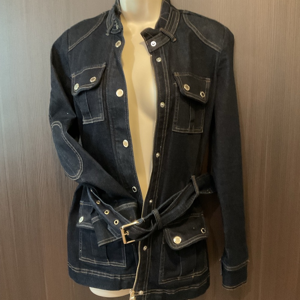 White House Black Market Dark Utility Jacket